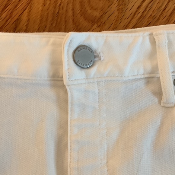 Banana Republic white jean skirt - Picture 2 of 4